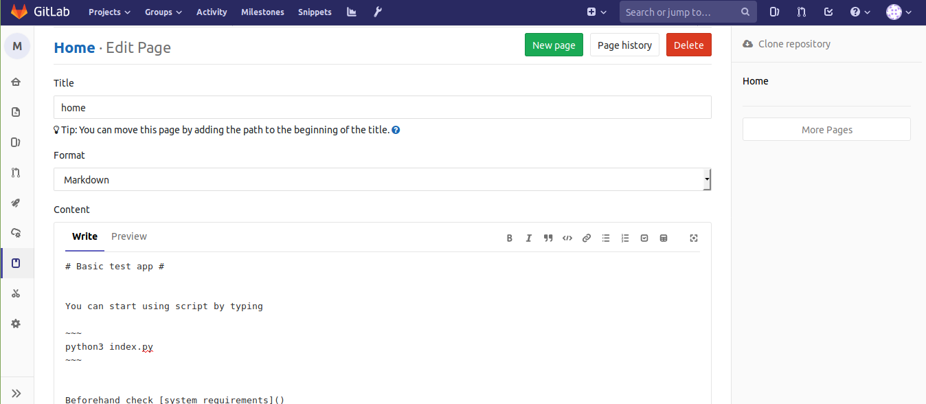 Gitlab pages