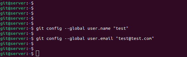 git config global user